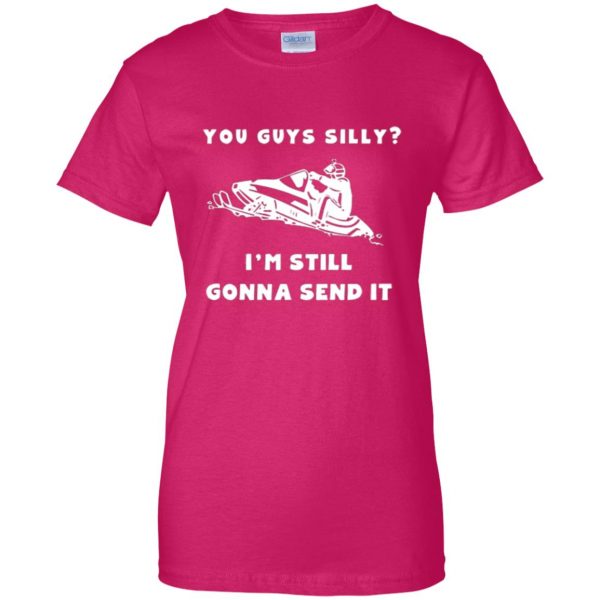 send it shirt womens t shirt - lady t shirt - pink heliconia