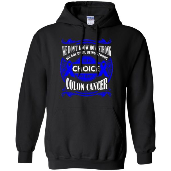 colon cancer awareness shirts hoodie - black