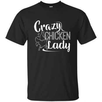 crazy chicken lady - black