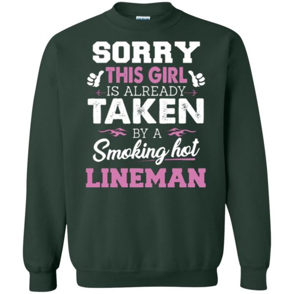 lineman wife shirts sweatshirt - forest green