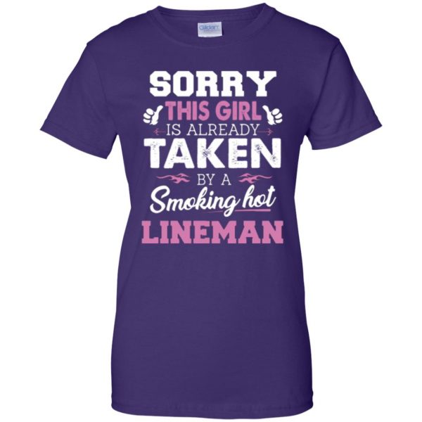 lineman wife shirts womens t shirt - lady t shirt - purple