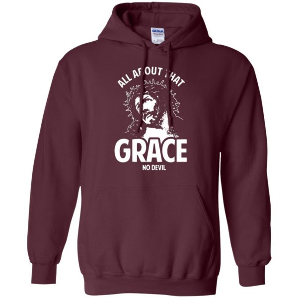all about that grace tshirt hoodie - maroon