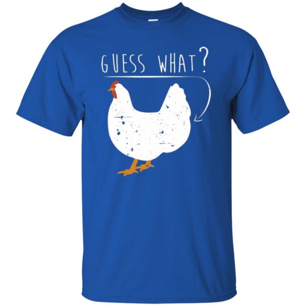 chicken butt t shirt t shirt - royal blue