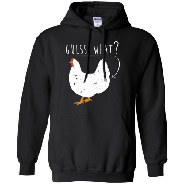 chicken butt t shirt hoodie - black