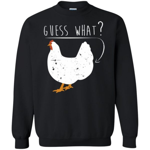 chicken butt t shirt sweatshirt - black