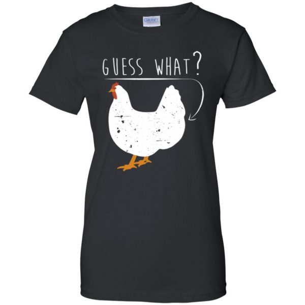 chicken butt t shirt womens t shirt - lady t shirt - black