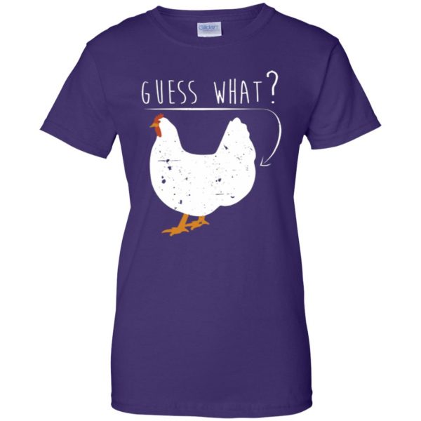 chicken butt t shirt womens t shirt - lady t shirt - purple