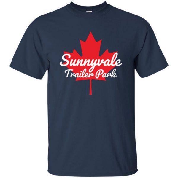 sunnyvale trailer park shirt t shirt - navy blue
