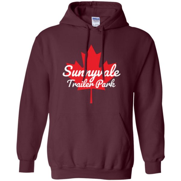 sunnyvale trailer park shirt hoodie - maroon
