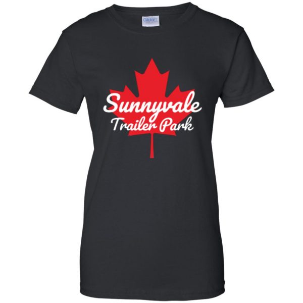 sunnyvale trailer park shirt womens t shirt - lady t shirt - black