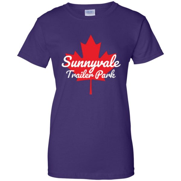 sunnyvale trailer park shirt womens t shirt - lady t shirt - purple