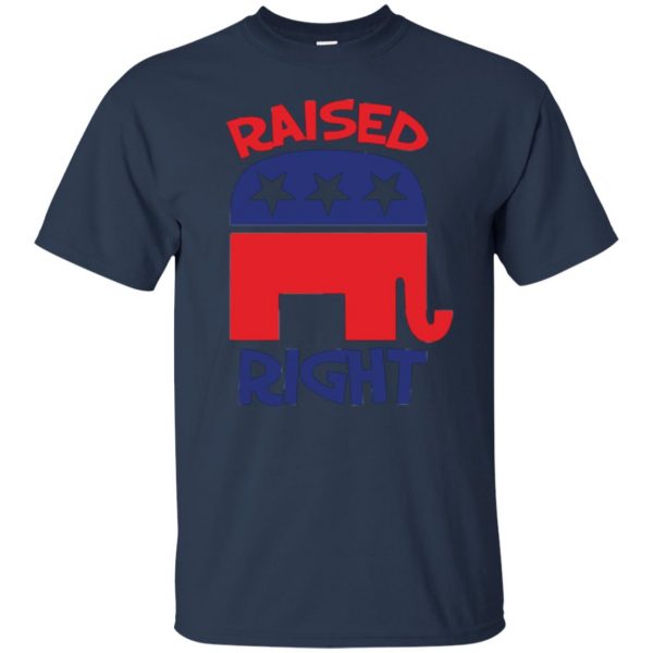 raised right republican shirt t shirt - navy blue