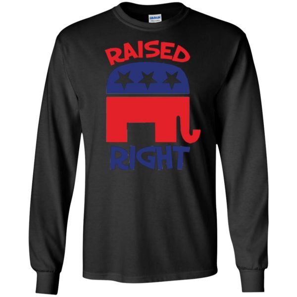 raised right republican shirt long sleeve - black