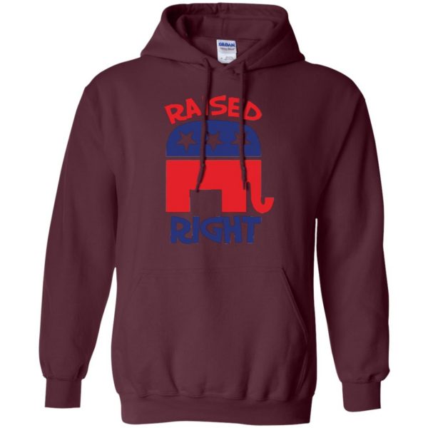 raised right republican shirt hoodie - maroon