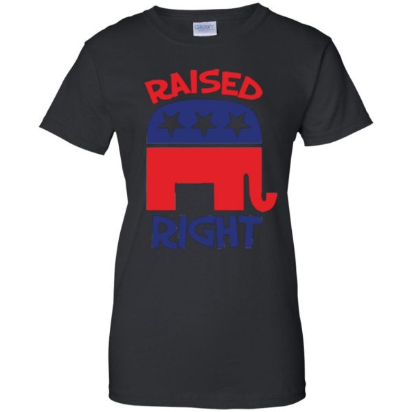 raised right republican shirt womens t shirt - lady t shirt - black