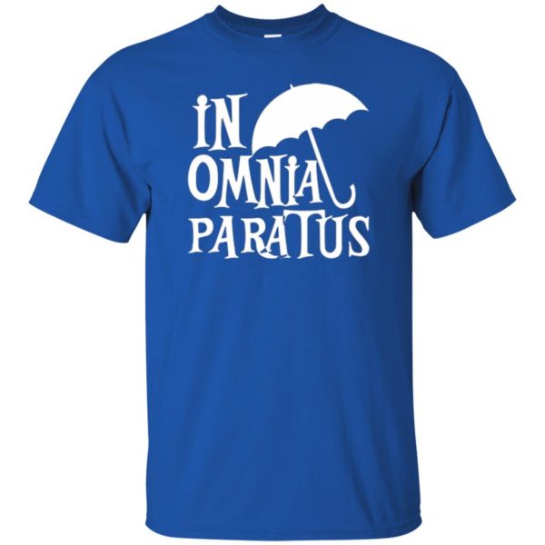 in omnia paratus shirt t shirt - royal blue