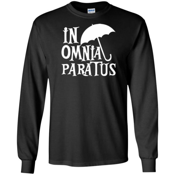 in omnia paratus shirt long sleeve - black