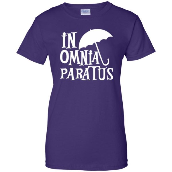 in omnia paratus shirt womens t shirt - lady t shirt - purple