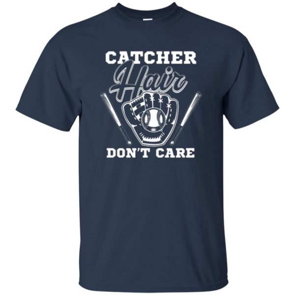 softball catcher shirts t shirt - navy blue