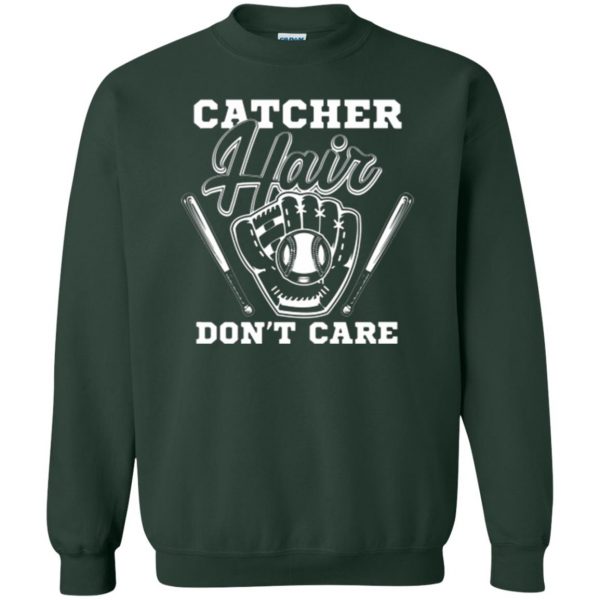softball catcher shirts sweatshirt - forest green