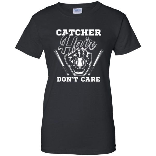 softball catcher shirts womens t shirt - lady t shirt - black