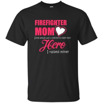 firefighter mom - black