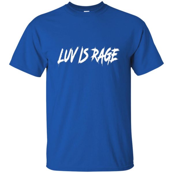 luv is rage shirt t shirt - royal blue