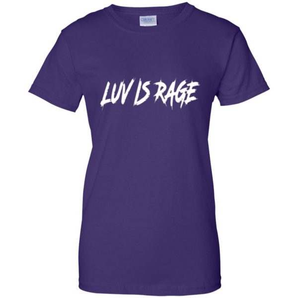 luv is rage shirt womens t shirt - lady t shirt - purple