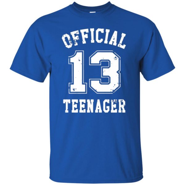 official teenager shirt t shirt - royal blue