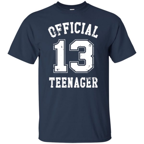 official teenager shirt t shirt - navy blue