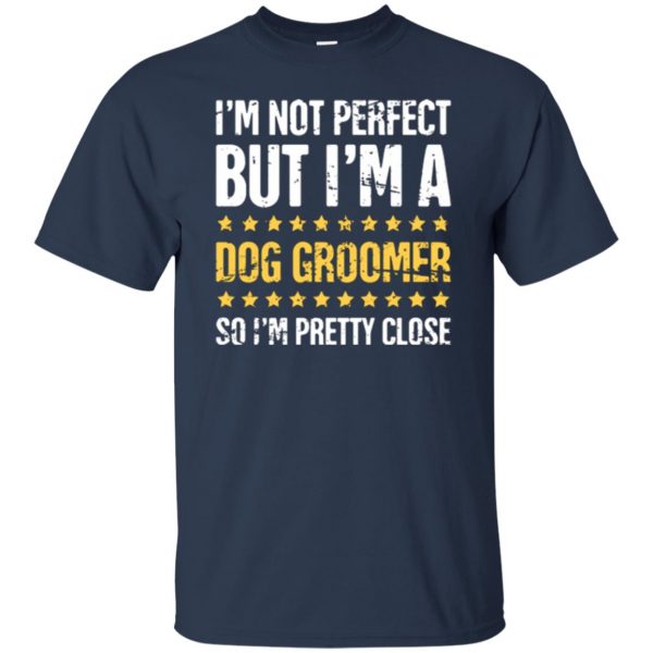 dog groomer shirts t shirt - navy blue