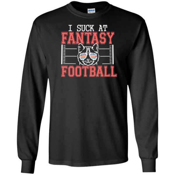 fantasy football loser shirt long sleeve - black