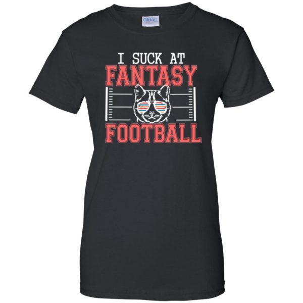 fantasy football loser shirt womens t shirt - lady t shirt - black