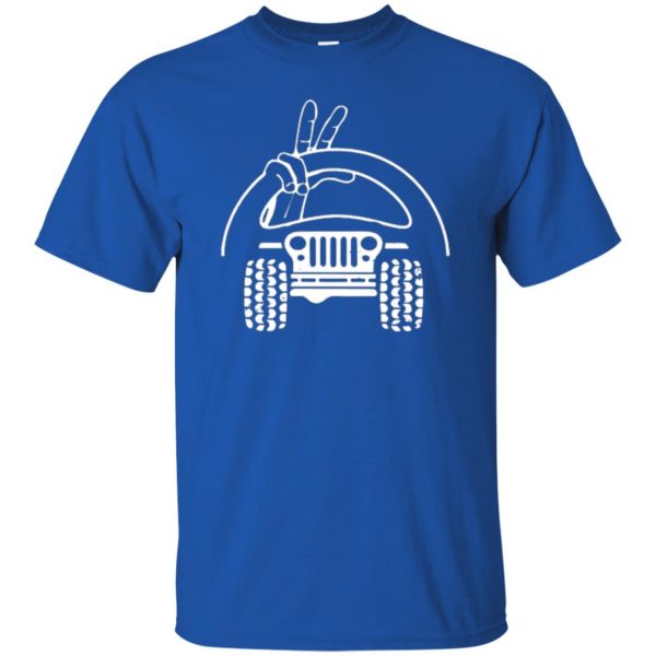 jeep wave shirt t shirt - royal blue