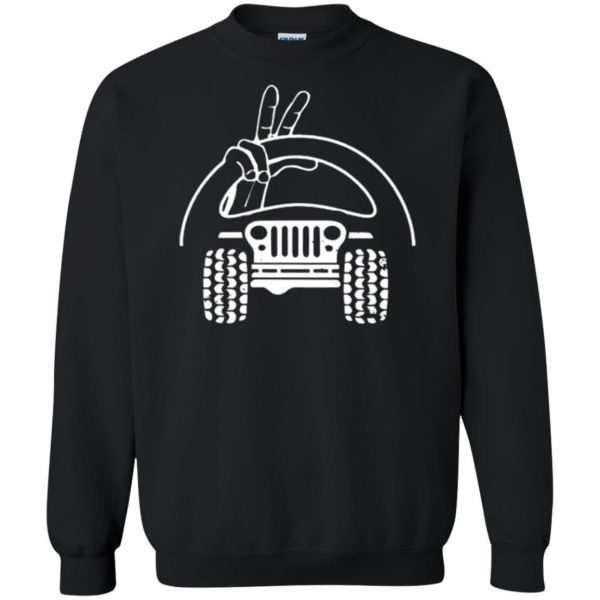 jeep wave shirt sweatshirt - black