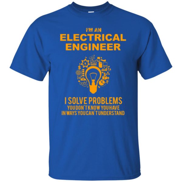electrical engineer t shirt t shirt - royal blue