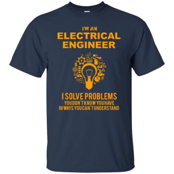 electrical engineer t shirt t shirt - navy blue