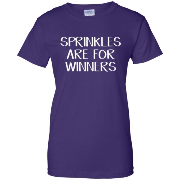 sprinkles are for winners shirt womens t shirt - lady t shirt - purple