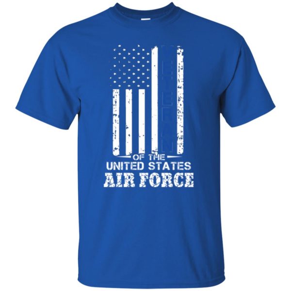 air force veteran shirt t shirt - royal blue