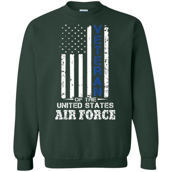air force veteran shirt sweatshirt - forest green