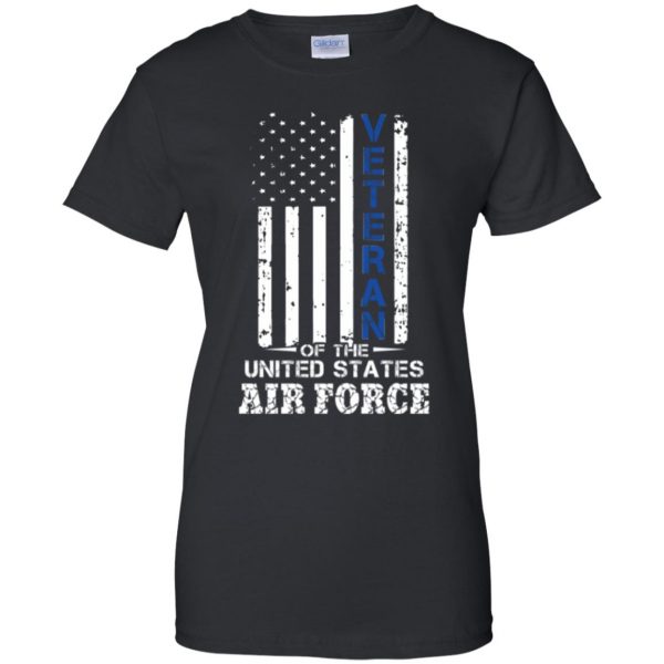 air force veteran shirt womens t shirt - lady t shirt - black