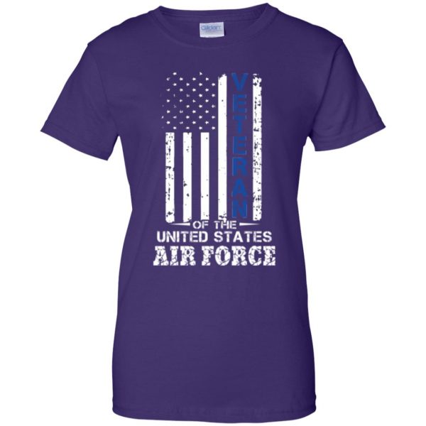 air force veteran shirt womens t shirt - lady t shirt - purple