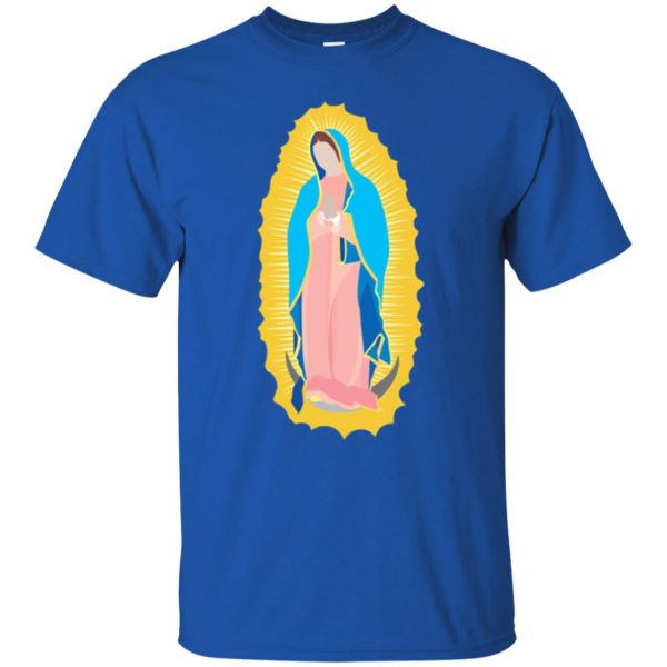 our lady of guadalupe t shirt t shirt - royal blue