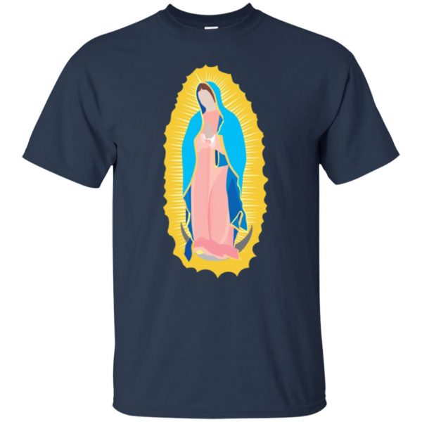 our lady of guadalupe t shirt t shirt - navy blue