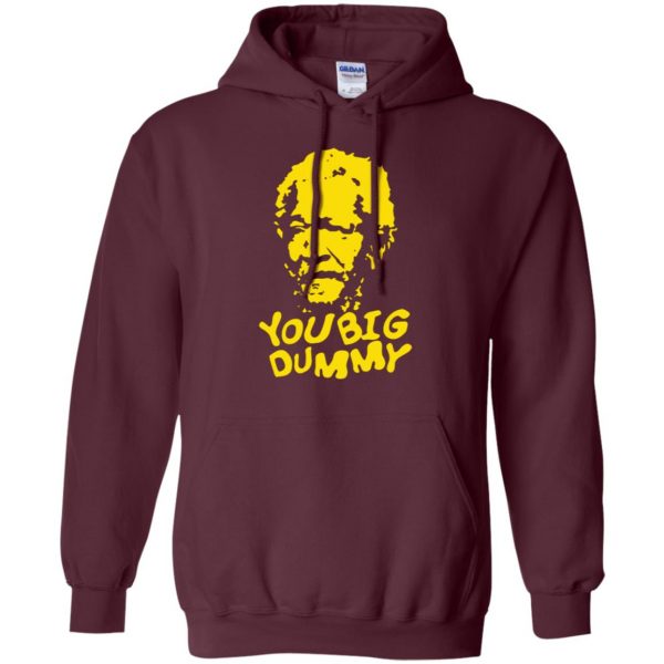 you big dummy tshirt hoodie - maroon