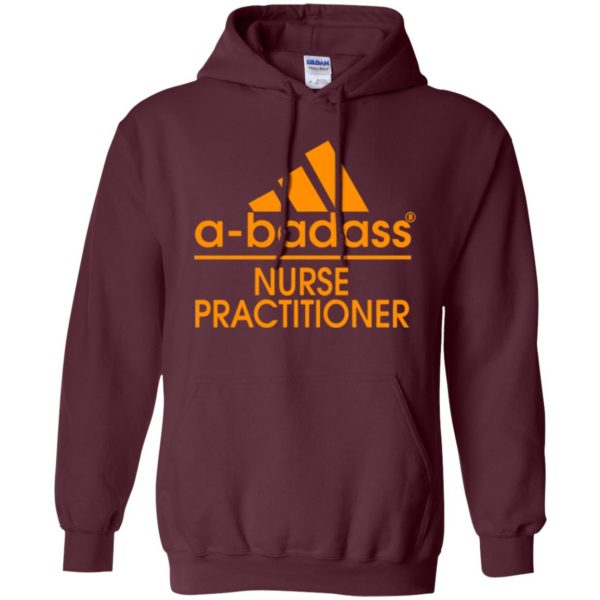 nurse practitioner shirts hoodie - maroon