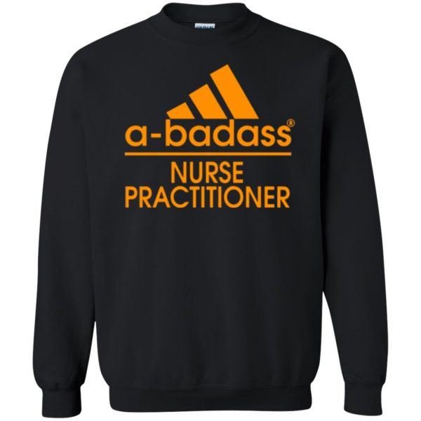 nurse practitioner shirts sweatshirt - black