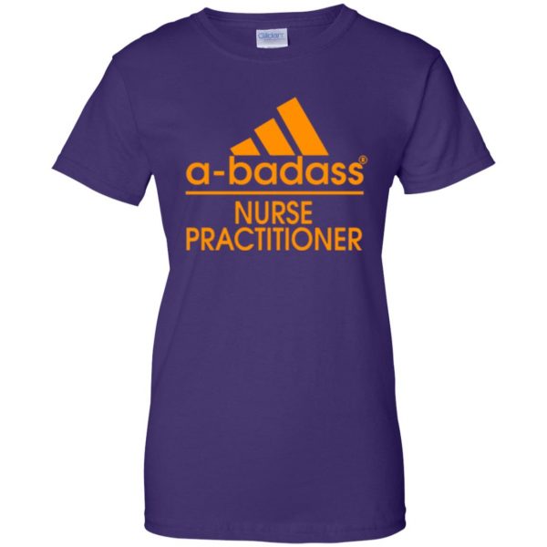 nurse practitioner shirts womens t shirt - lady t shirt - purple