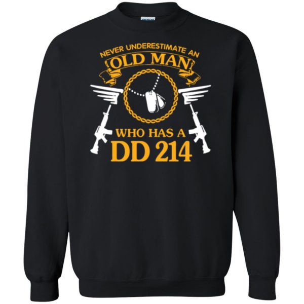 dd214 t shirt sweatshirt - black