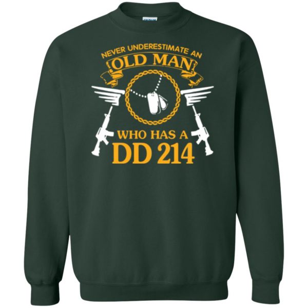 dd214 t shirt sweatshirt - forest green